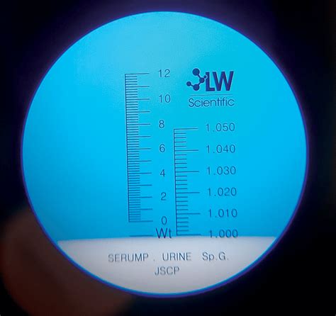 how do you measure urine specific gravity with a refractometer|measuring specific gravity with refractometer.